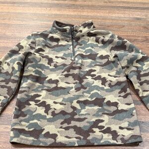 Jumping Beans Brown and Tan Fleece Pullover